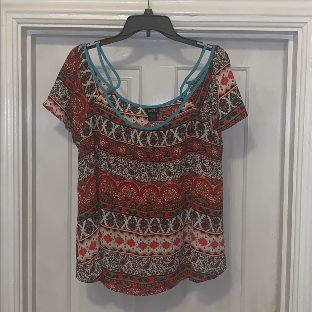 Boho Off-the-Shoulder Shirt